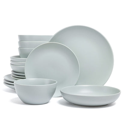 Over&Back 16-Piece Coupe Stoneware Dinnerware Set