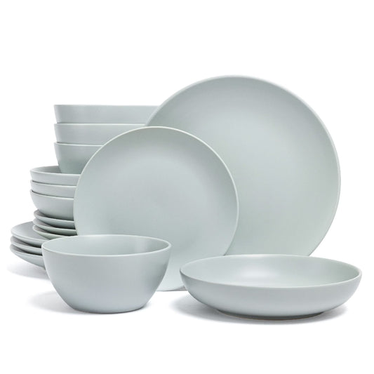 Over&Back 16-Piece Coupe Stoneware Dinnerware Set