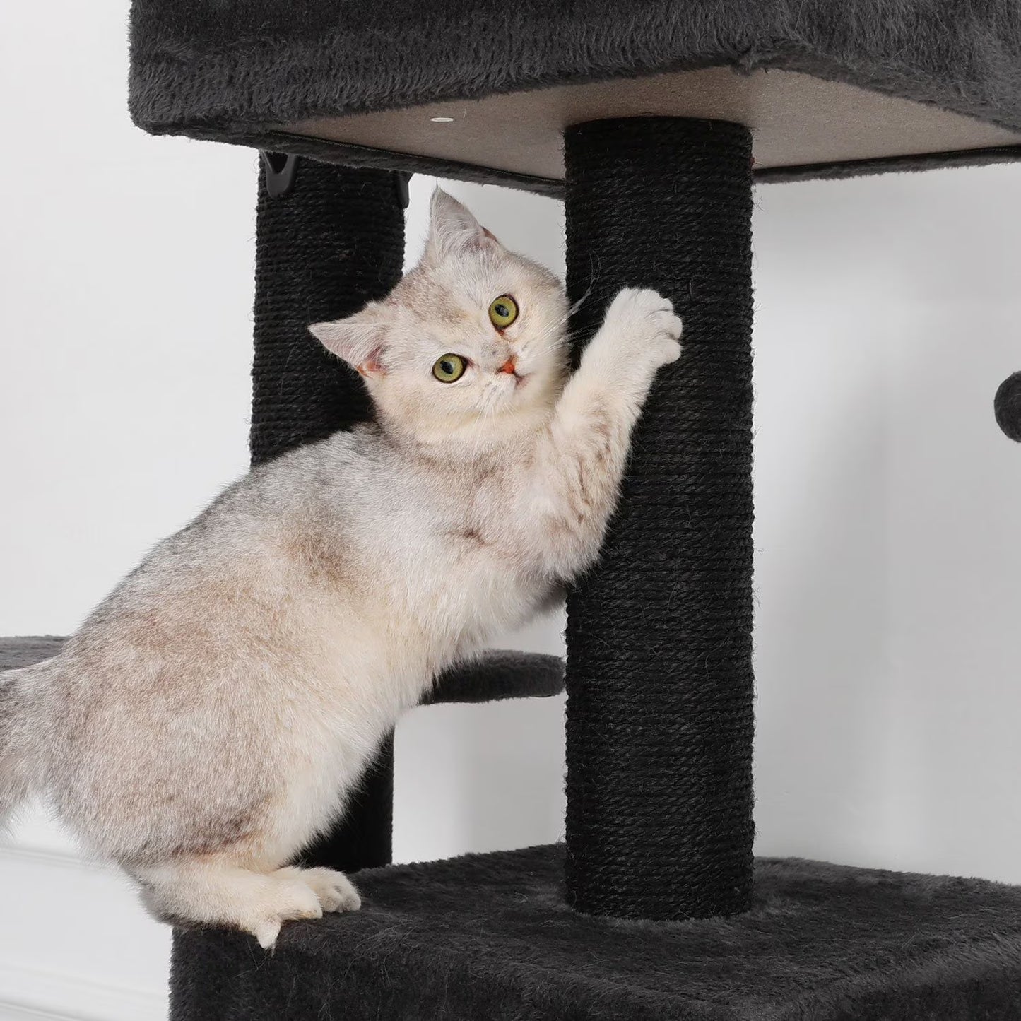 Multi-Functional Cat Tower, 73.6 in., Dark Grey