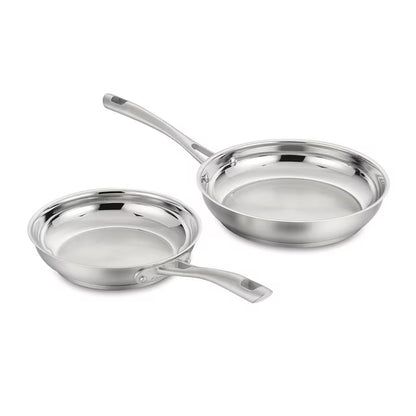 2-Piece Stainless Steel 8” & 10” Skillet Set