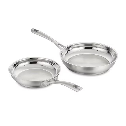 2-Piece Stainless Steel 8” & 10” Skillet Set
