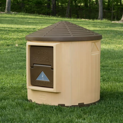 Insulated Colossal Round Barn Premium Palace Dog House