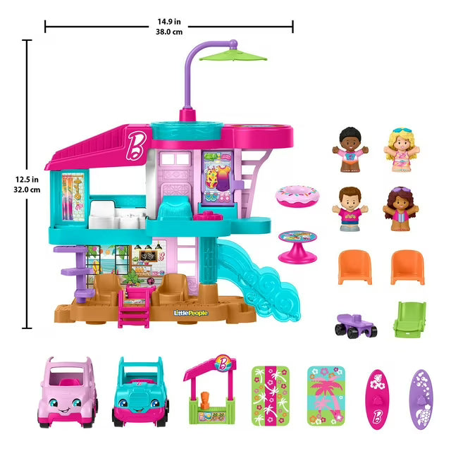 Fisher-Price Little People Barbie Beach House Playset
