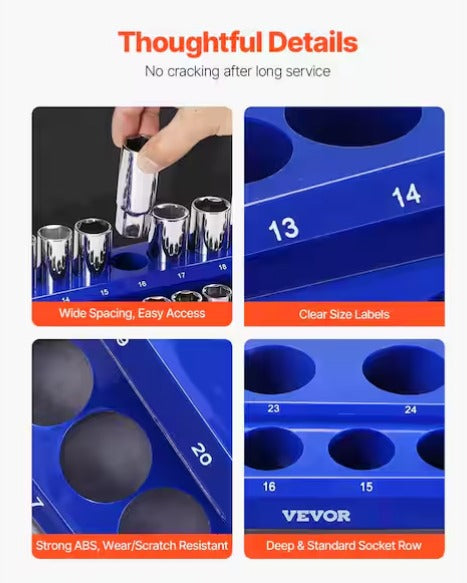 Magnetic Socket Organizer Set