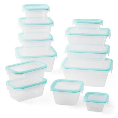 24-Piece Plastic Food Storage Set