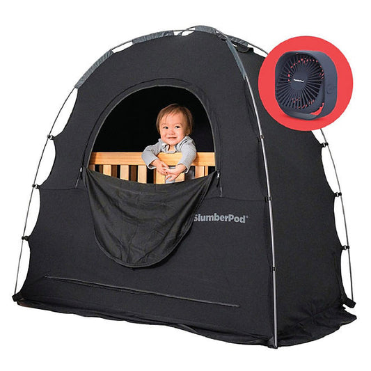 SlumberPod Blackout Portable Fan-Powered Privacy Pod Set