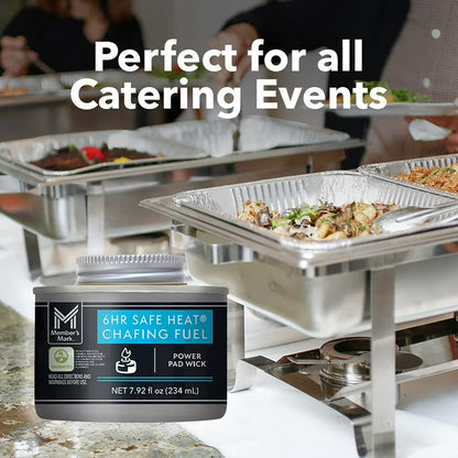 6-Hour Safe Heat Chafing Fuel with PowerPad, 12 ct.