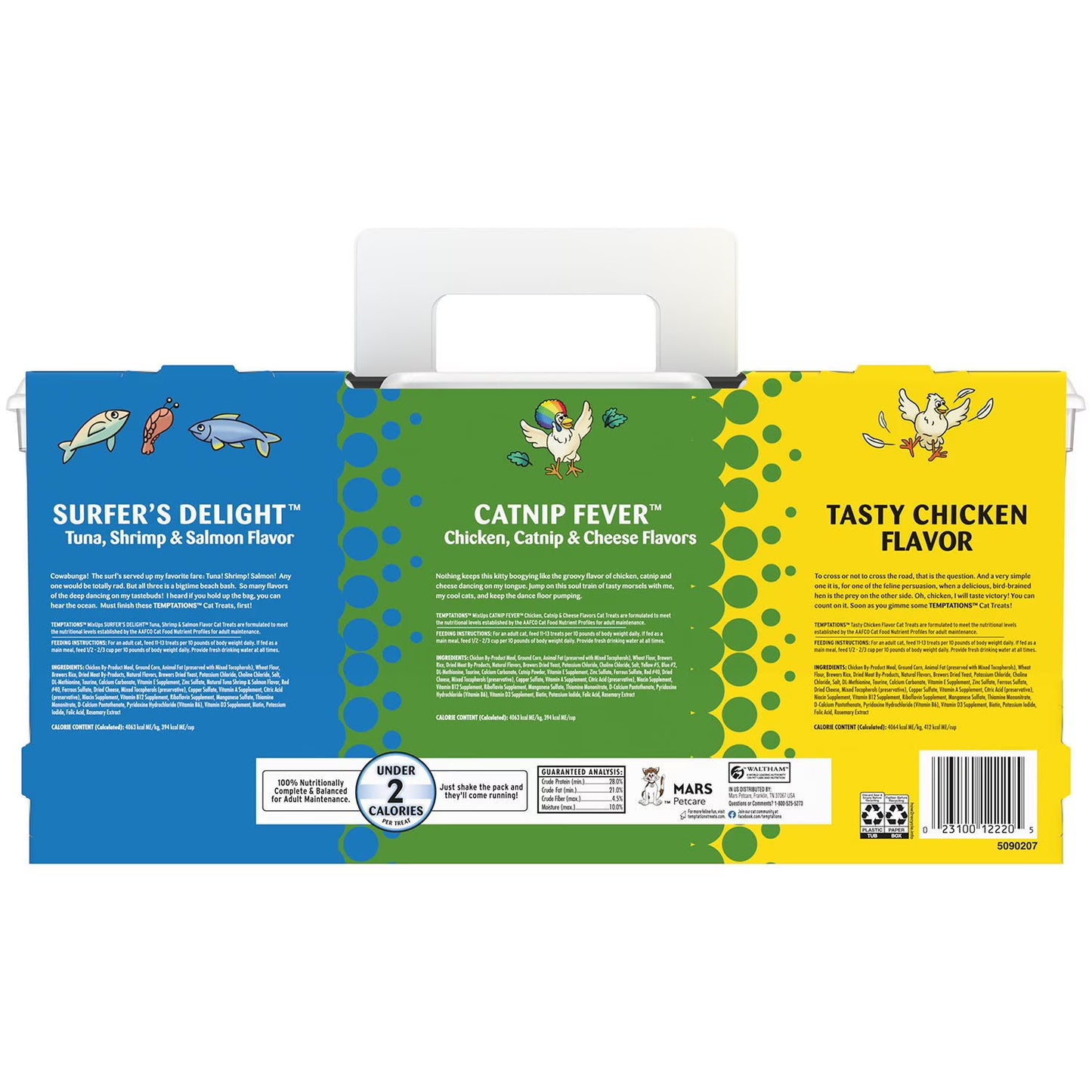 Cat Treats Variety Pack, 16 oz., 3 tubs