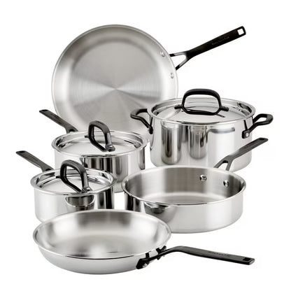 5-Ply Clad Stainless Steel 9-Piece Cookware Set