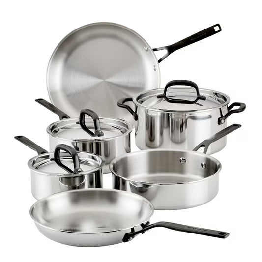 5-Ply Clad Stainless Steel 9-Piece Cookware Set