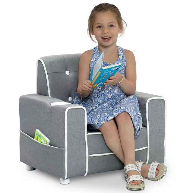 Chelsea Kids' Upholstered Chair with Cup Holder