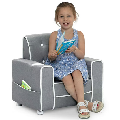 Chelsea Kids' Upholstered Chair with Cup Holder