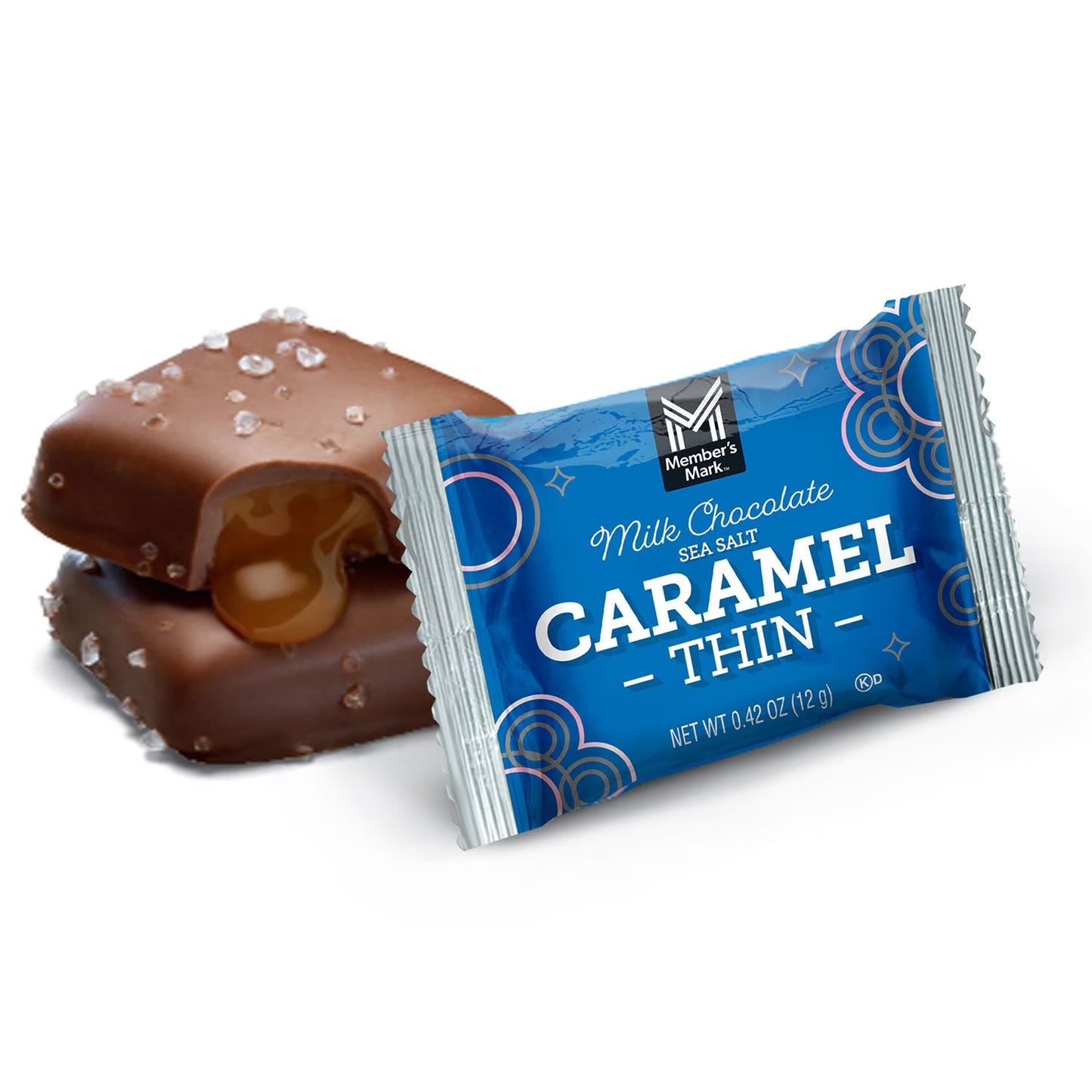 Milk Chocolate Sea Salt Caramel Thins, 50 ct.