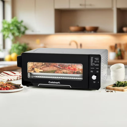 14-in-1 Space-Saving Digital Air Fryer Oven with 2-in-1 9"x13" Pan