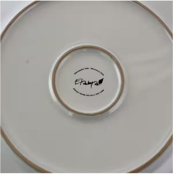 16-Piece Contemporary White Stoneware Dinnerware Set