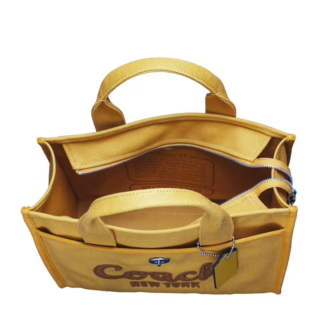 Canvas Cargo Tote Bag, Yellow Gold