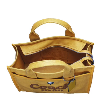 Canvas Cargo Tote Bag, Yellow Gold