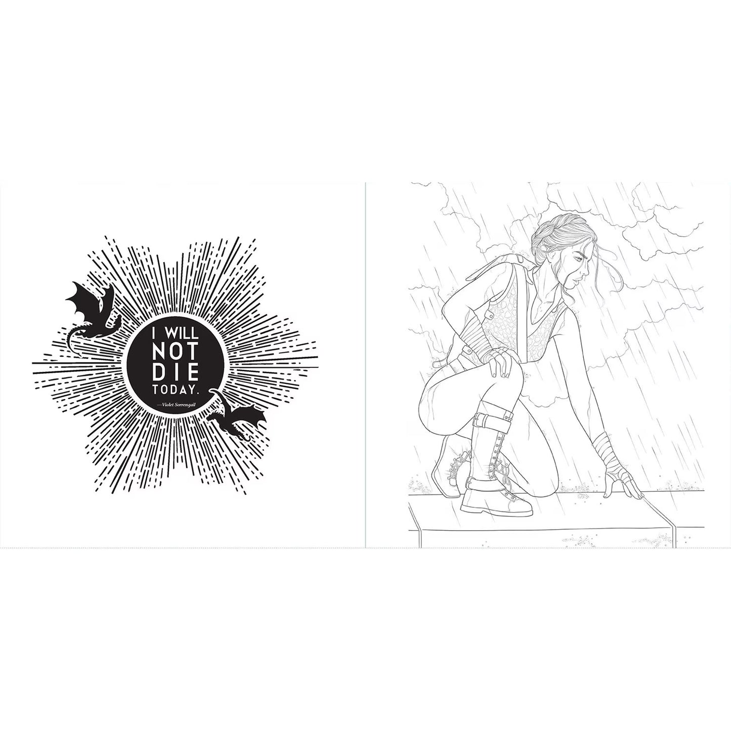 Fourth Wing: The Official Coloring Book, Paperback