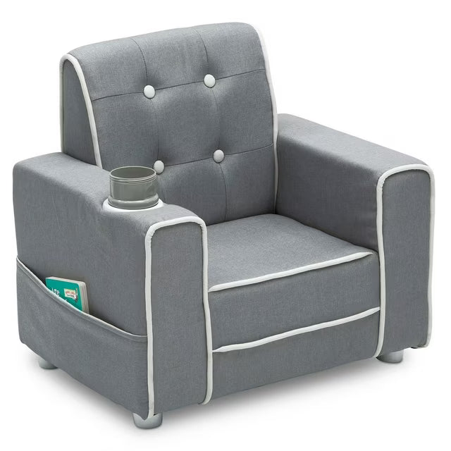 Chelsea Kids' Upholstered Chair with Cup Holder