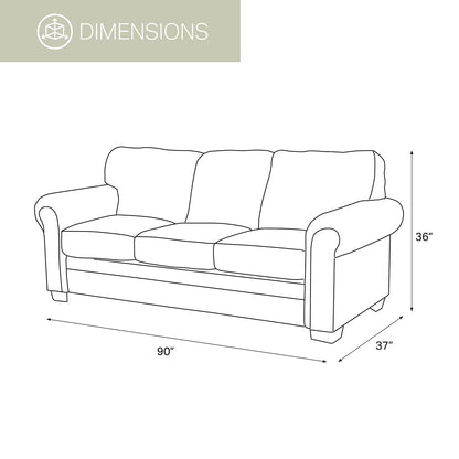 Wild Horses Rustic Faux-Leather Sleeper Sofa