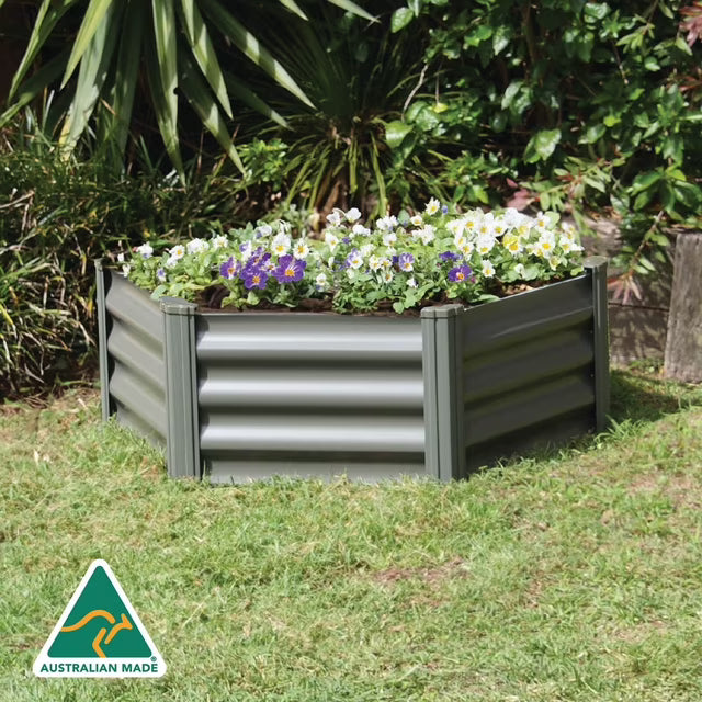 Hexagonal Garden Bed - Woodland Gray