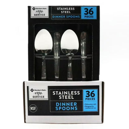 Stainless Steel Dinner Spoons 36 ct.