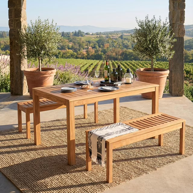 Sonoma Teak Outdoor Dining Patio Set, 3pc