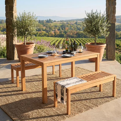 Sonoma Teak Outdoor Dining Patio Set, 3pc