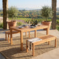 Sonoma Teak Outdoor Dining Patio Set, 3pc