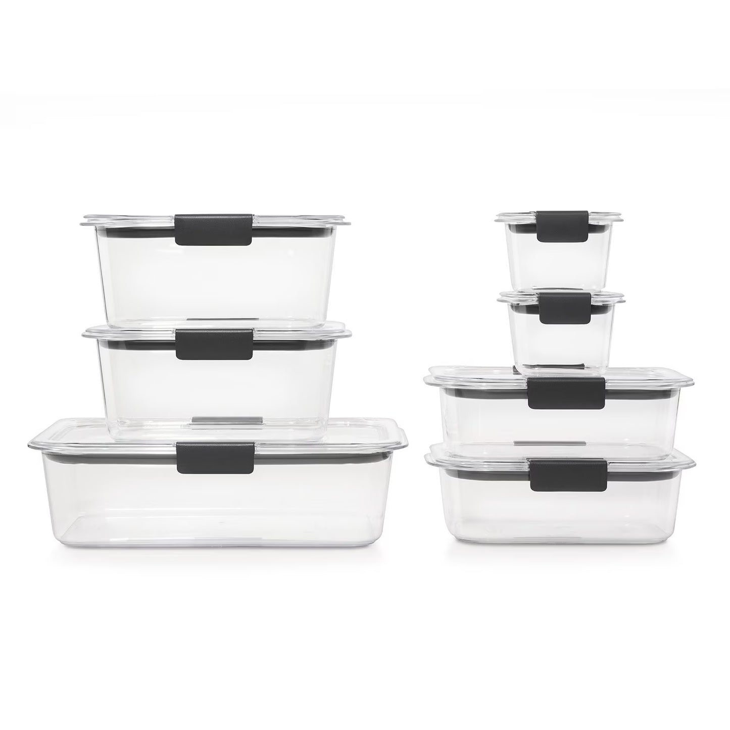 Brilliance StainShield 14-Piece Plastic Food Storage Containers