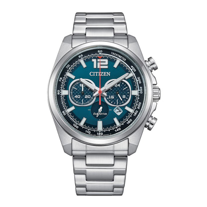 Eco-Drive Men's Sport Casual Brycen Stainless Steel and Blue Dial