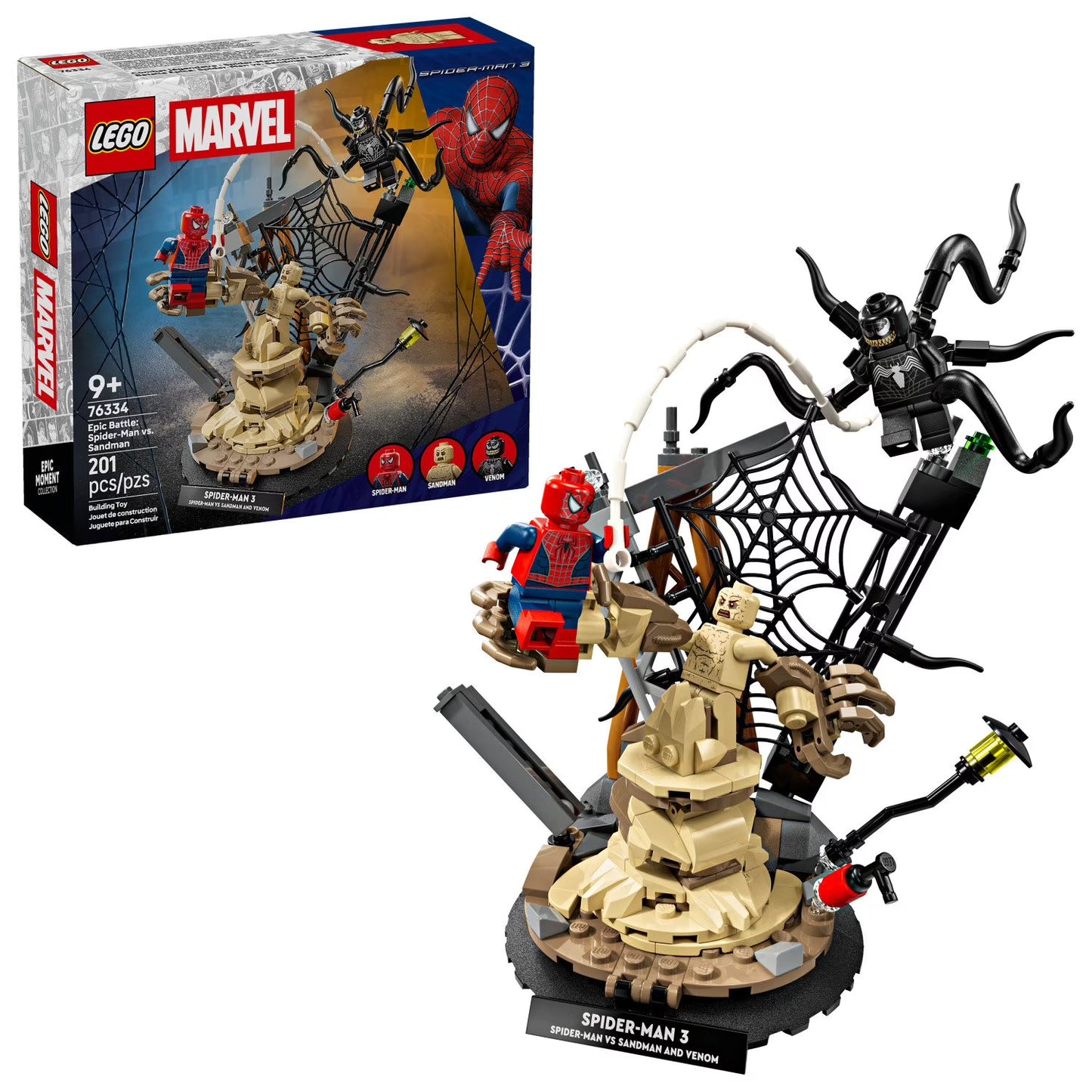 LEGO Marvel Epic Battle: Spider-Man vs. Sandman Building Set, 201 pc.