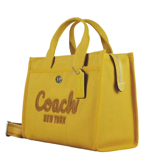 Canvas Cargo Tote Bag, Yellow Gold