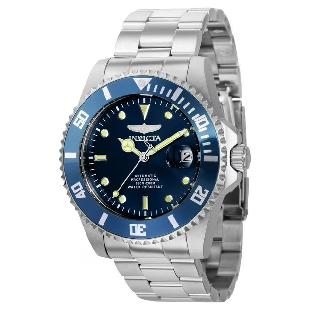 Men's Pro Diver Automatic 44mm Silver, Blue Dial