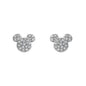 Disney Diamond Earrings in 14K White Gold