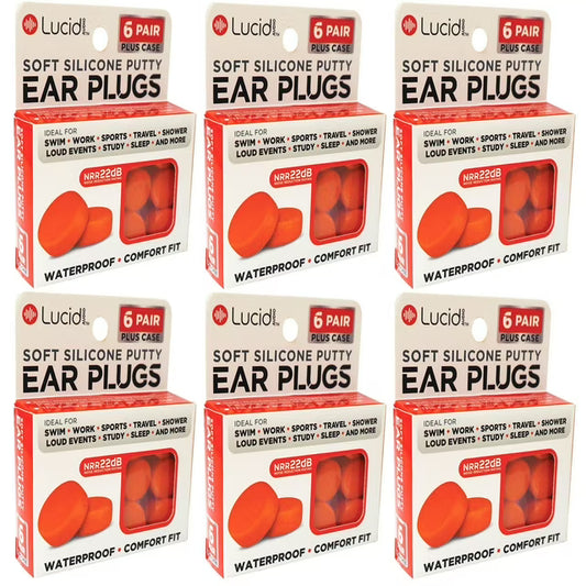 Silicone Ear Plugs 6 pk.