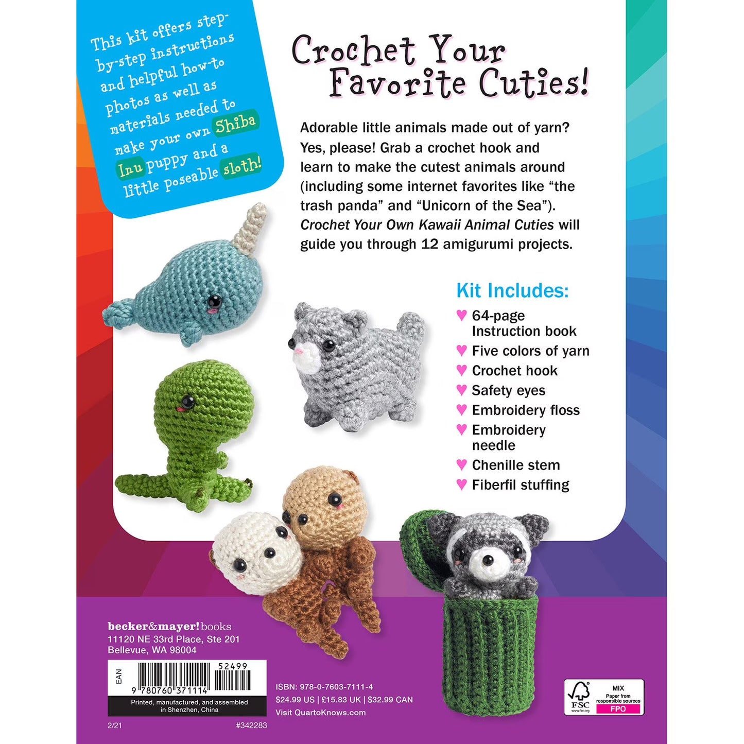 Crochet Your Own Kawaii Animal Cuties, Mixed Media