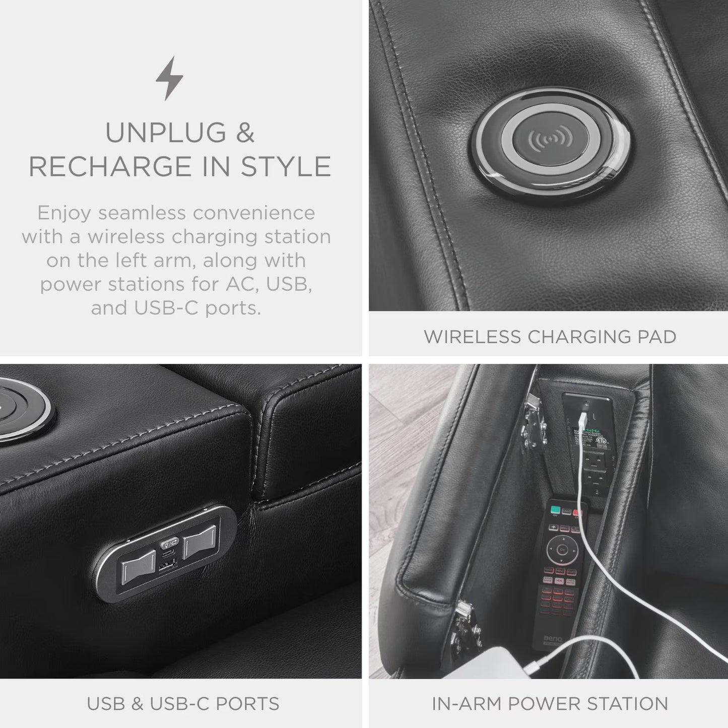 Ashton Home Theater Power Recliner