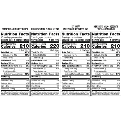 HERSHEY'S Variety Pack, Milk Chocolate Candy, 30 pk.