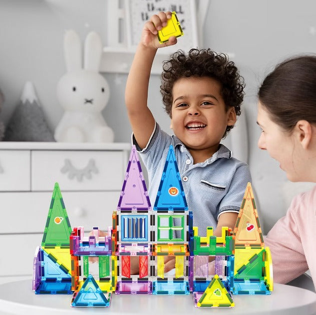 PicassoTiles Magnetic Tile Set, 240pc.