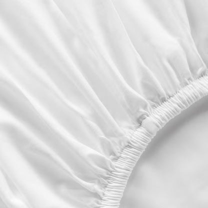 Hospitality Bulk Fitted Bed Sheets, 6-Pack, White