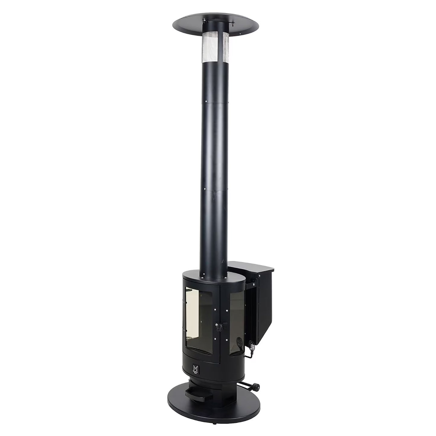 Outdoor Pellet Fueled Patio Heater with Cover - 70,000 BTU