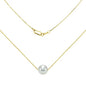 8-9MM Akoya Pearl 18" Swivel Pendant in 14K Gold