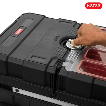 Rolling ToolBox with 18in Cantilever Organizer