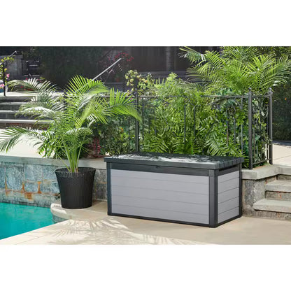 150 Gal. Resin Large Durable Grey Deck Box