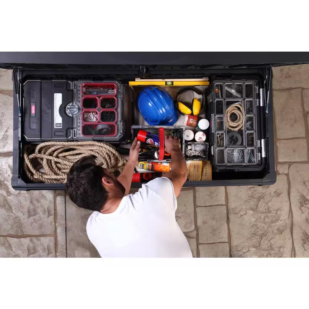 150 Gal. Resin Large Durable Grey Deck Box