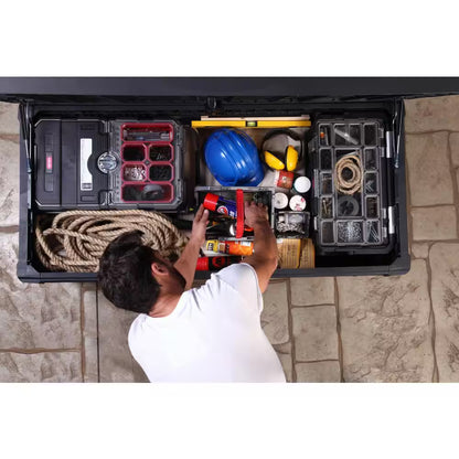 150 Gal. Resin Large Durable Grey Deck Box