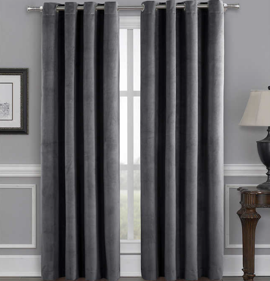 Total Blackout Velvet Window Curtain, 2-pack