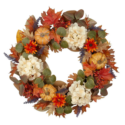 Harvest Hydrangea Wreath