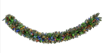 9’ Pre-lit LED With Twinkle Artificial Greenery Garland